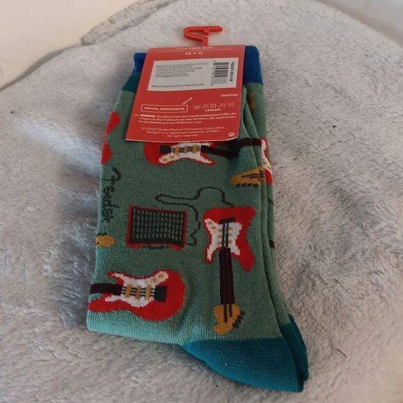 Fender Men's Green Guitar Socks - Picture 4 of 5